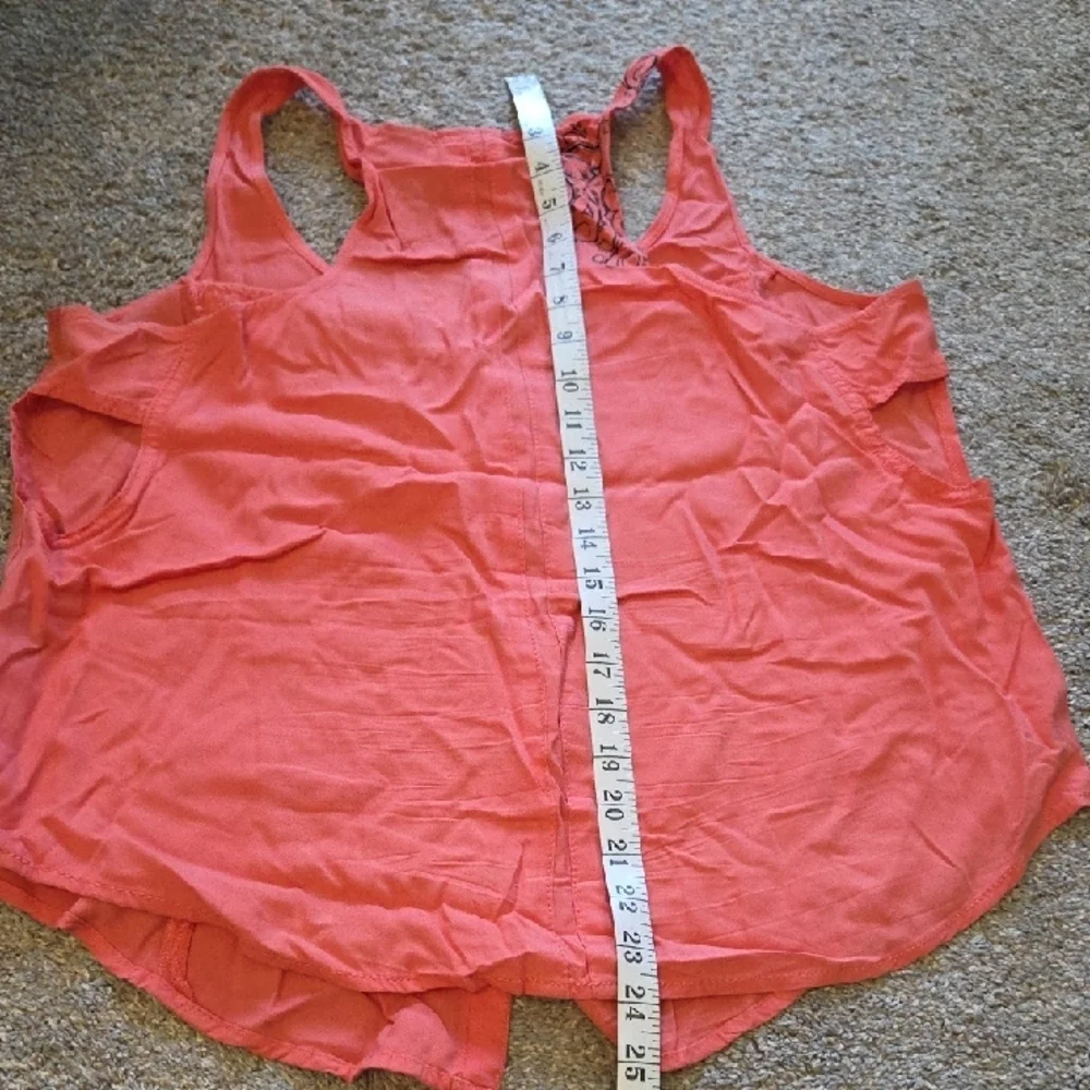 Harley-Davidson Coral Button-Front Tank with Logo Print - Picture 8 of 10